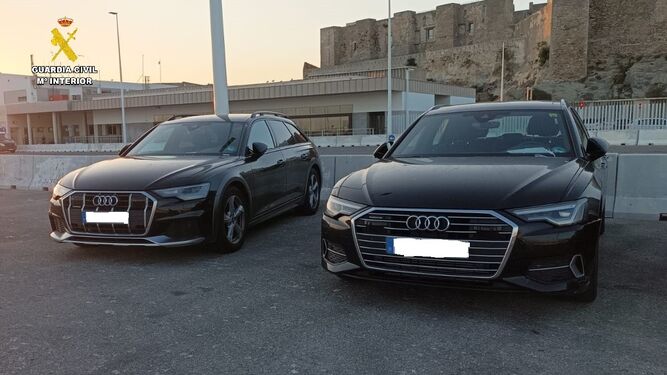 Dos coches Audi A6 valorados en más de 160.000 euros.