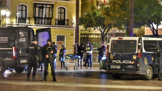 La Policía Nacional, después del ataque en Algeciras.