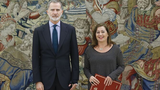 El Rey de España y la presidenta del Congreso de los Diputados, el pasado jueves.