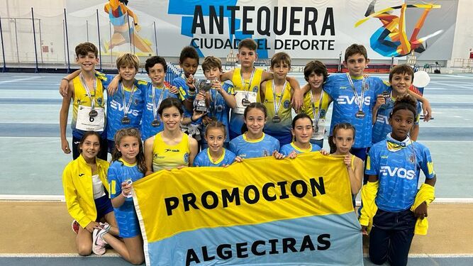 El Promoción Algeciras, mejor club de Andalucía sub-12.