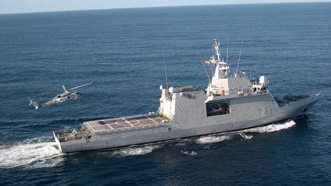 El BAM 'Meteoro' perteneciente a la Armada Española.