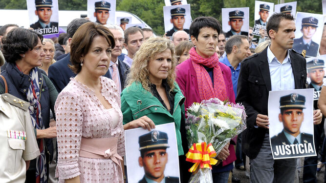 Homenaje a una víctima del terrorismo en Navarra.