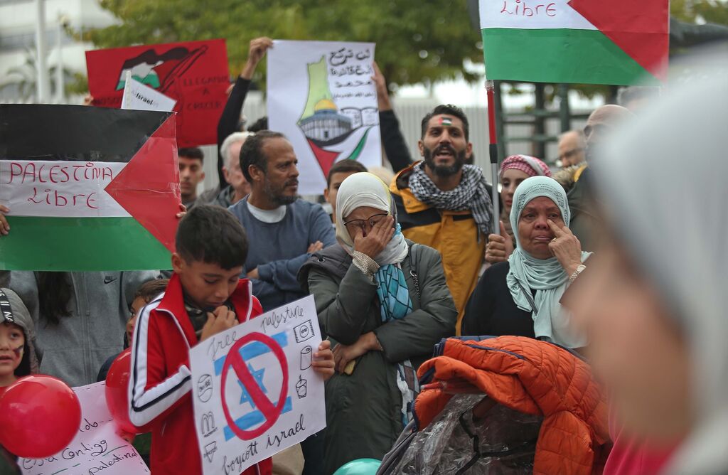 Concentraci&oacute;n de apoyo a Palestina en Algeciras