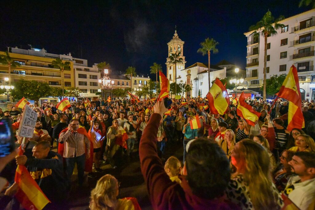 Manifestaci&oacute;n contra la amnist&iacute;a de Catalu&ntilde;a en Algeciras