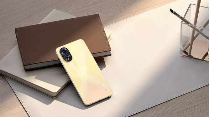 Oppo A38 Glowing Gold