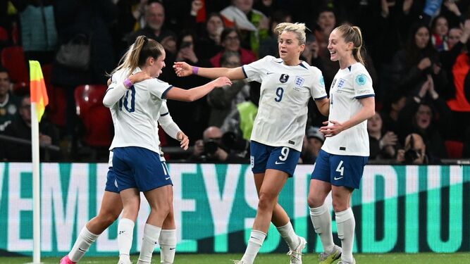 La selección femenina de Inglaterra, en el último Mundial.