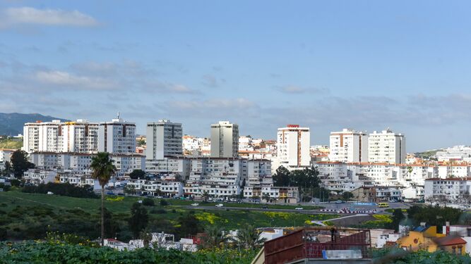 Vista de la barriada de El Saladillo, en Algeciras.