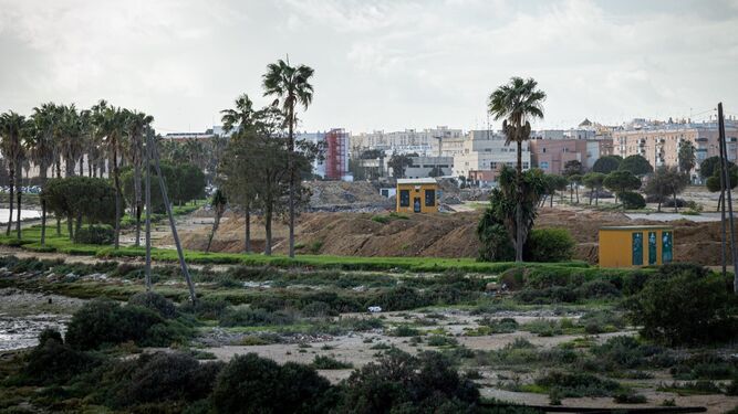 Terrenos de La Magdalena, en una imagen tomada al inicio de las obras actualmente paradas.