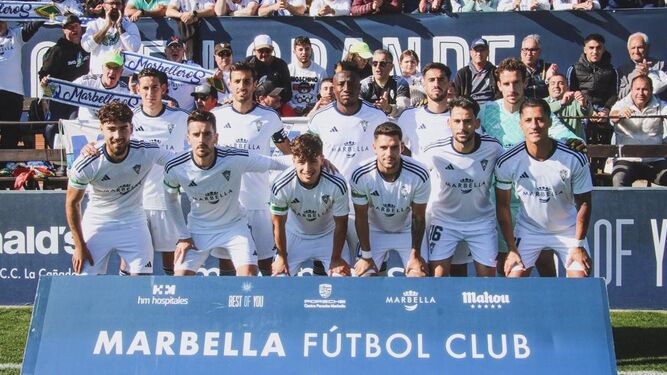 Una formación reciente del Marbella FC