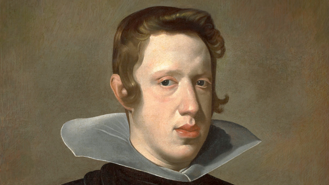 El rey Felipe IV de joven pintado por  Velázquez.