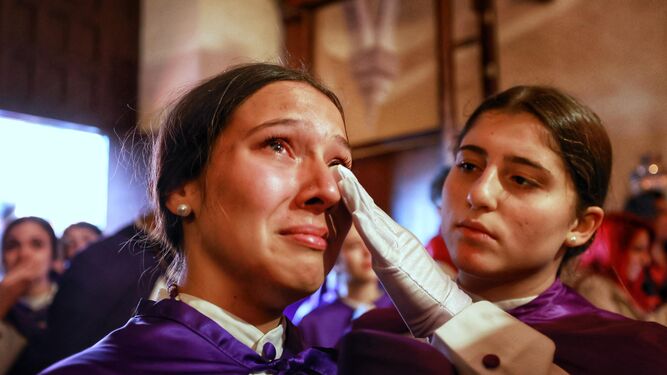 Lágrimas en el interior del convento del Espíritu Santo.