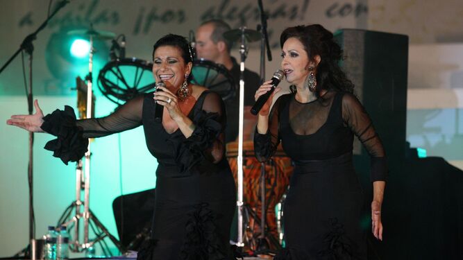 Las Carlotas en un concierto en Algeciras