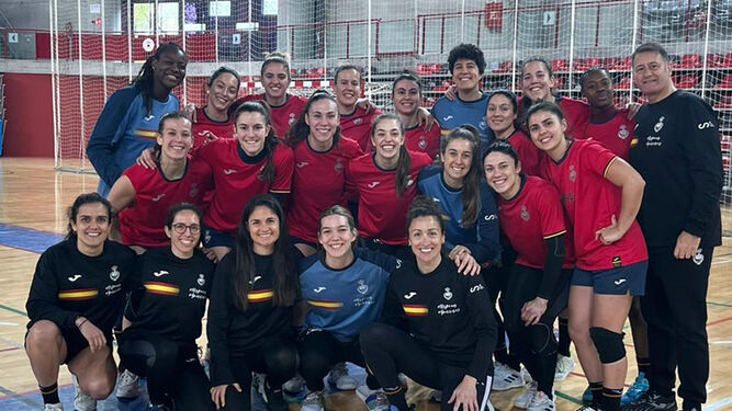 Las integrantes de la selección española femenina