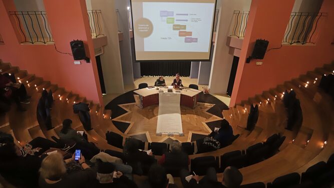 Un acto celebrado en el auditorio del Pérez Villalta, en marzo de 2019.