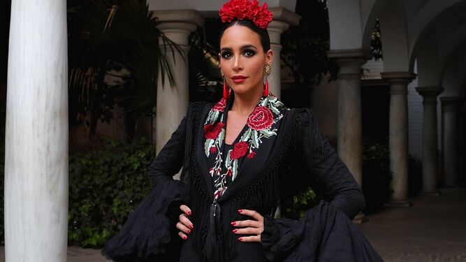 Rocío Osorno vestida de flamenca para la Feria de Abril 2024
