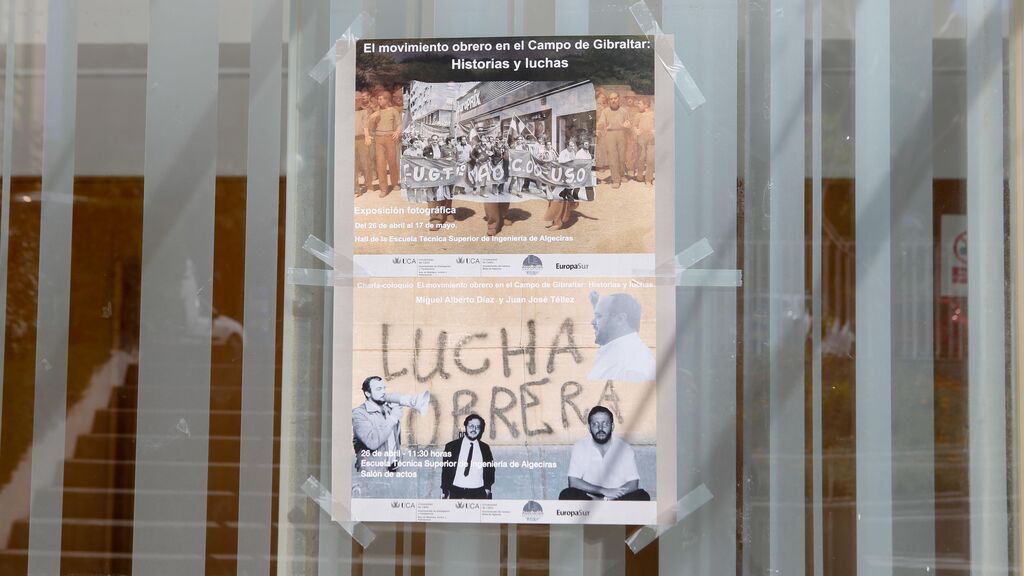 Fotos de la exposici&oacute;n y conferencia sobre el movimiento obrero en el Campo de Gibraltar